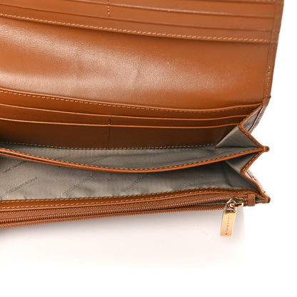 Burberry Haymarket Check Penrose Continental Wallet Chocolate 5 of 8