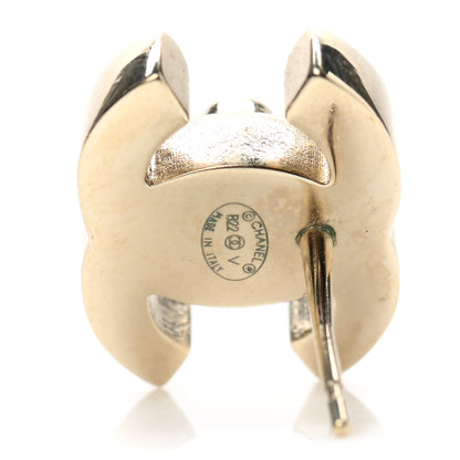 Chanel Metal CC Turnlock Earrings Gold 4 of 4