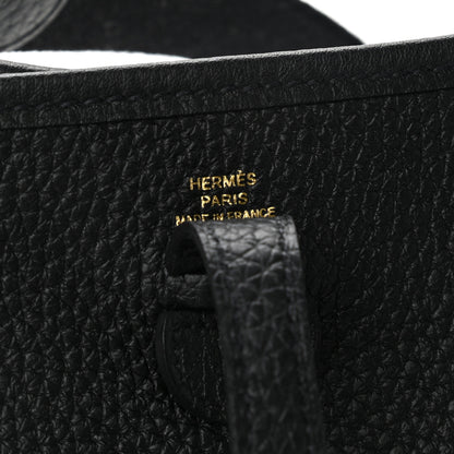 Hermes Taurillon Clemence Evelyne TPM Black 6 of 11