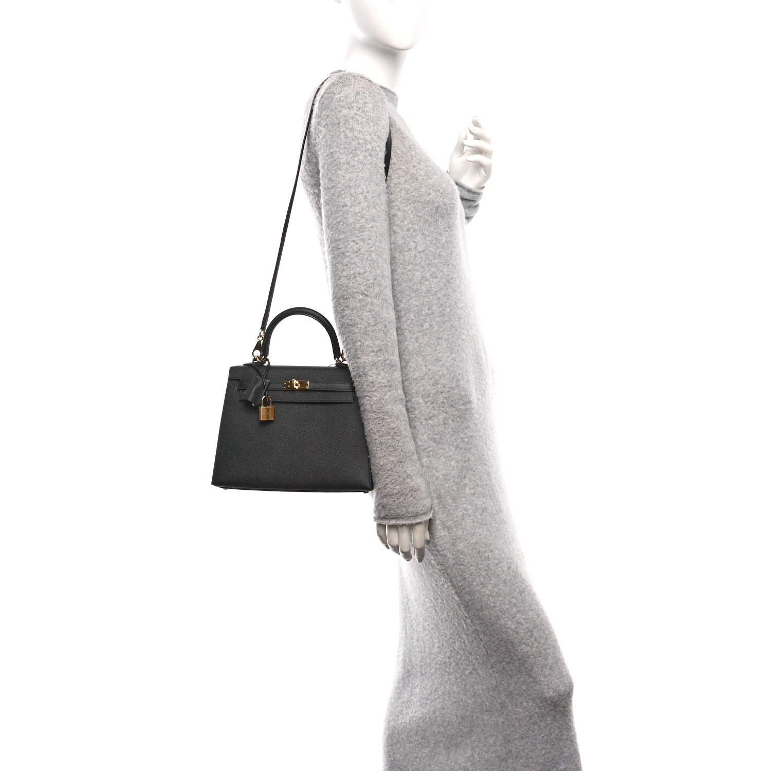 Hermes Epsom Kelly Sellier 25 Black 2 of 11