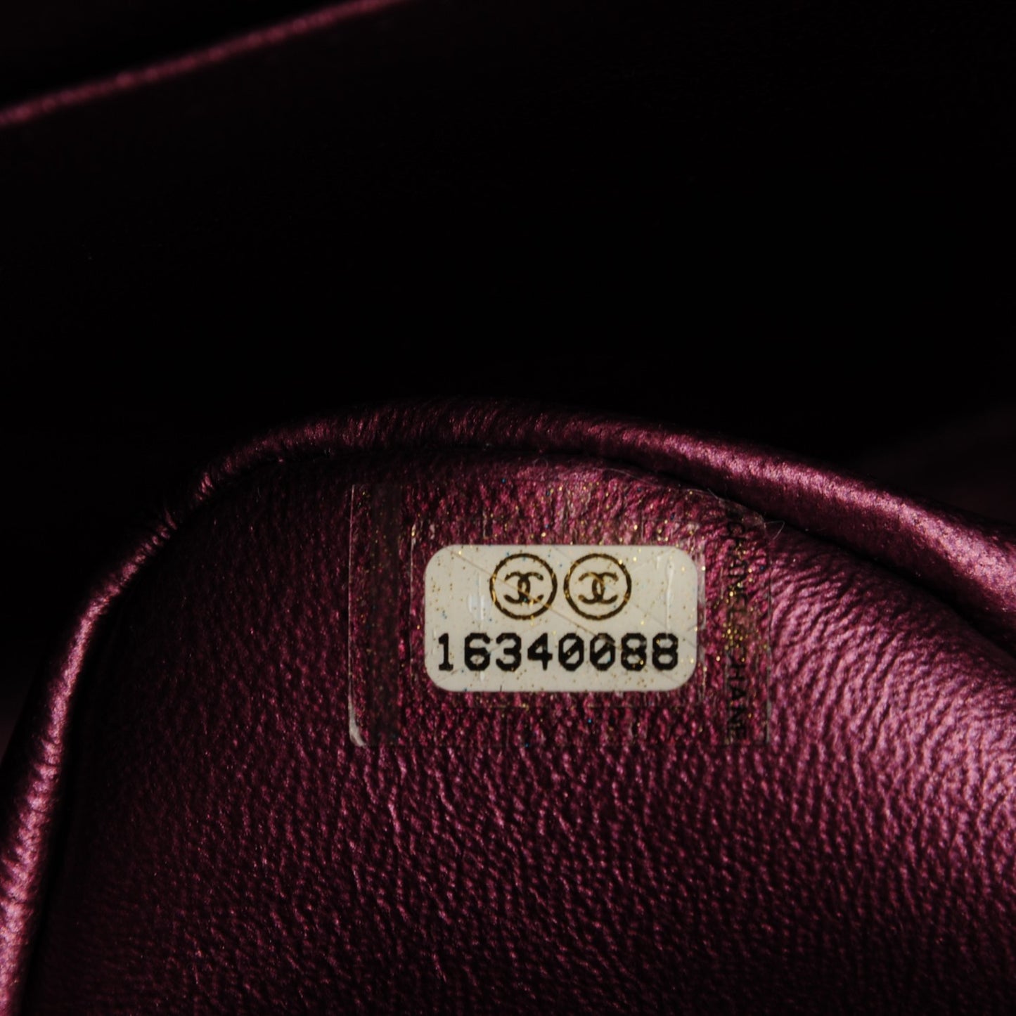 Metallic Aged Calfskin Quilted 2.55 Reissue 227 Flap Plum