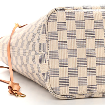 Louis Vuitton Damier Azur Neo Neverfull MM Rose Ballerine 10 of 11