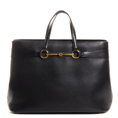 Gucci Textured Calfskin Large Bright Bit Tote Black 1 of 7