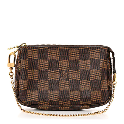 Louis Vuitton Damier Ebene Mini Pochette Accessories 1 of 8