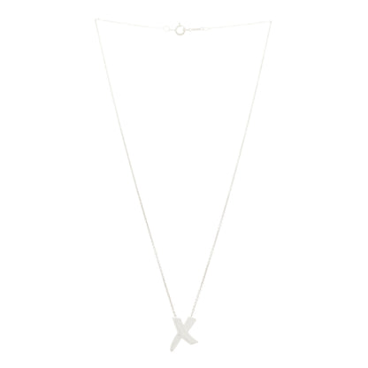 Tiffany Sterling Silver Paloma Picasso Graffiti X Pendant Necklace 3 of 5