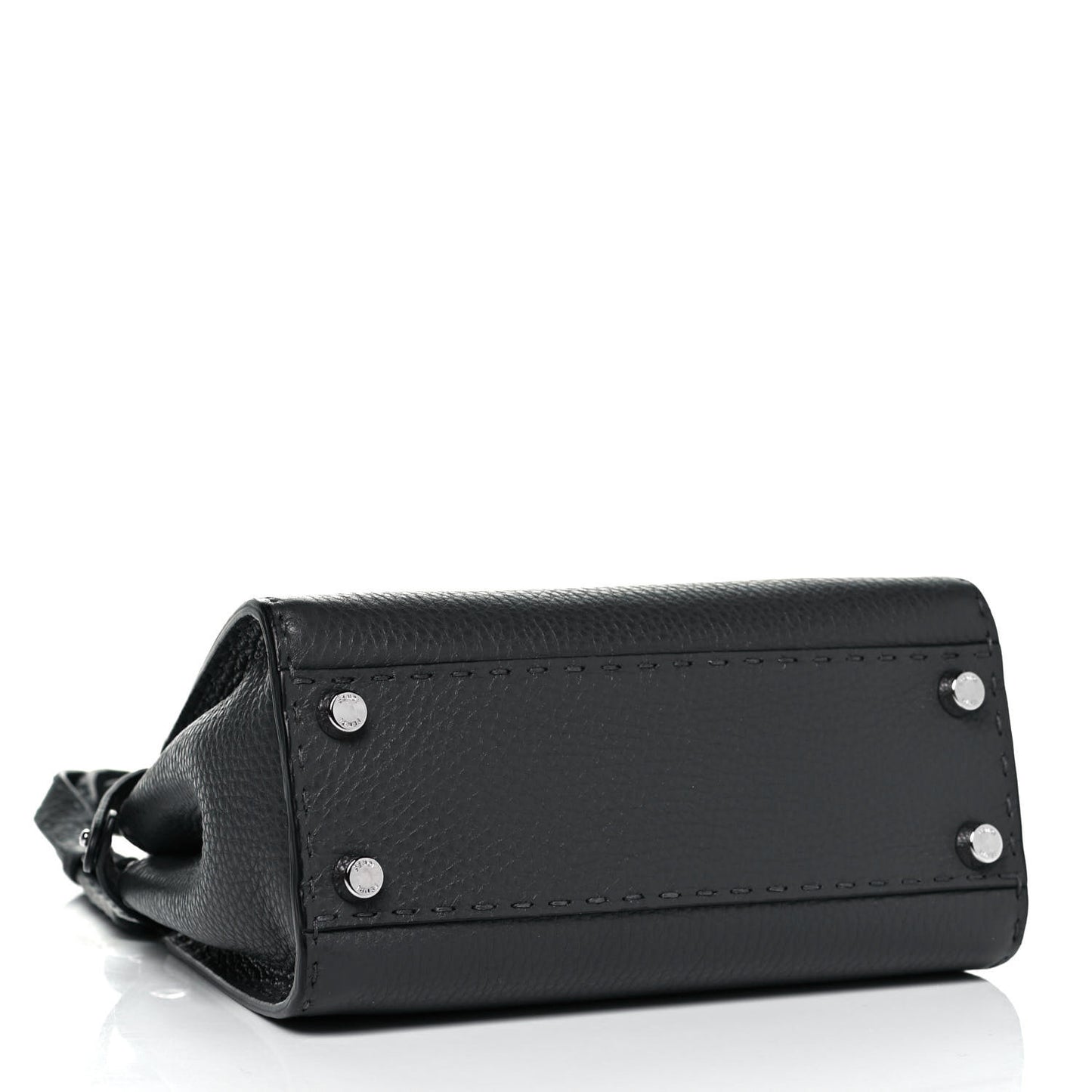 Cuoio Romano Selleria Bi-Color Mini Peekaboo Iconic Satchel Asfalto Latte