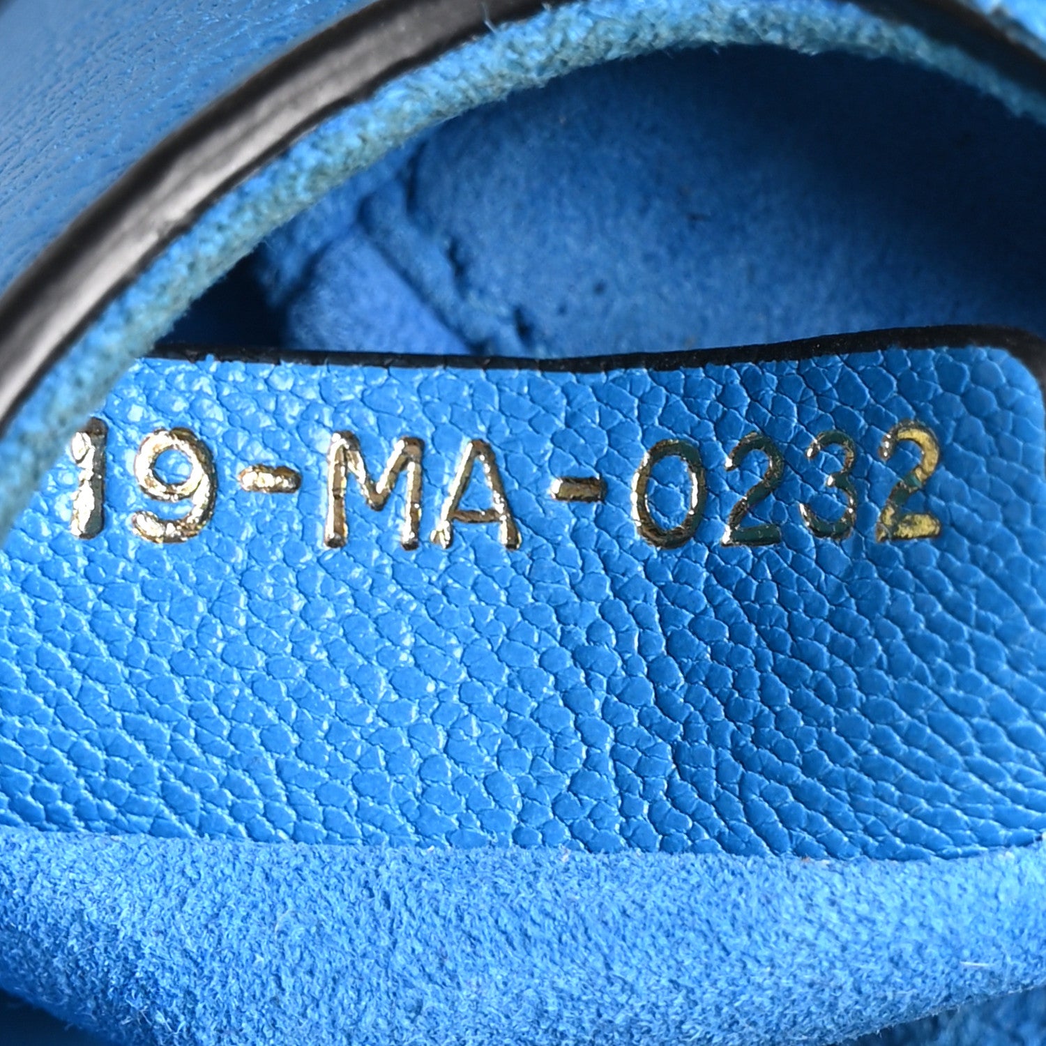 Christian Dior Goatskin Micro Saddle Bag With Strap Blue 7 of 10