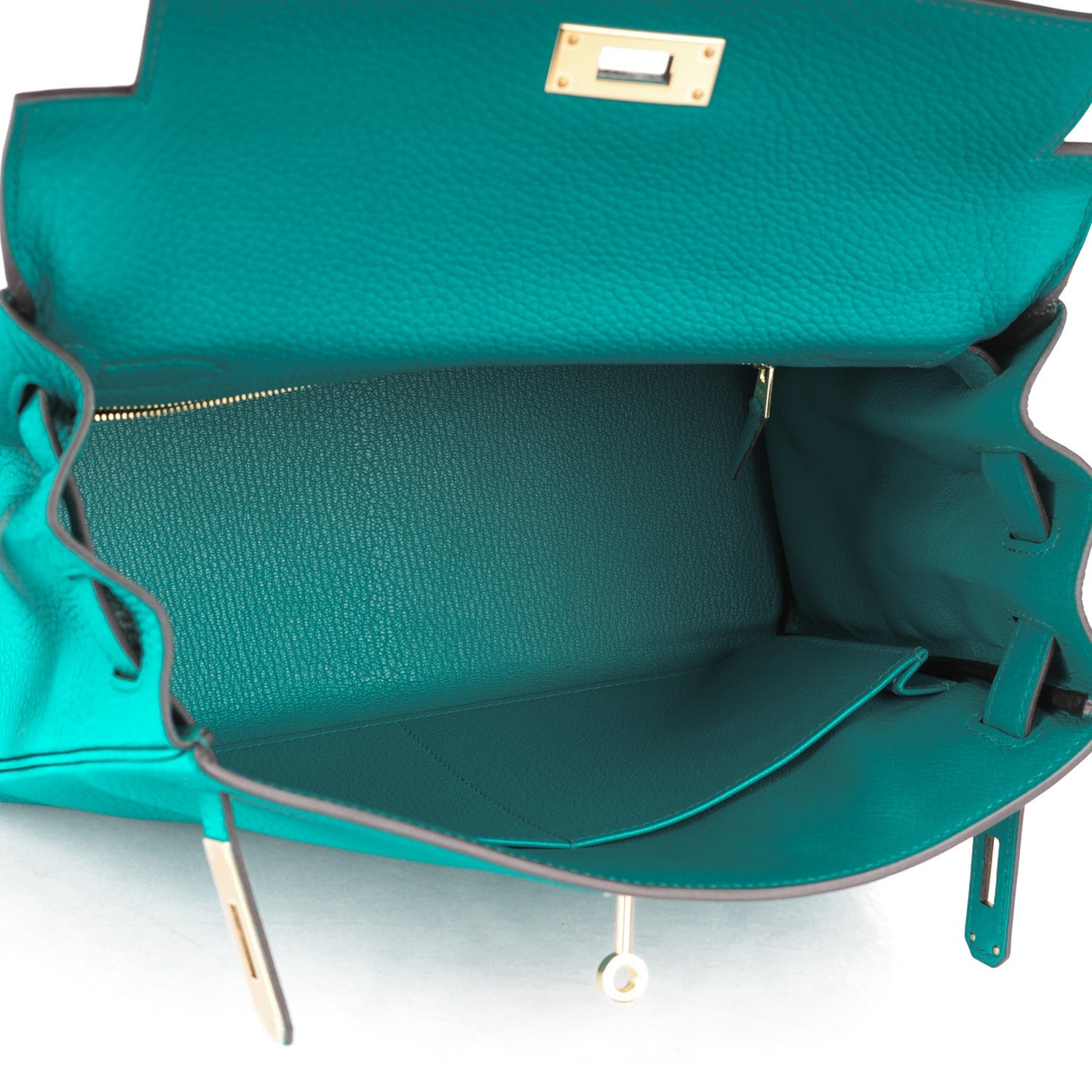 Hermes Taurillon Clemence Kelly Retourne 28 Bleu Paon 7 of 24