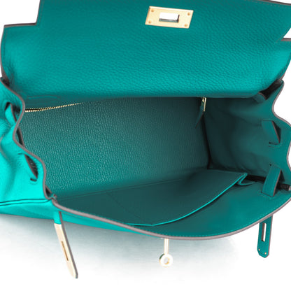 Hermes Taurillon Clemence Kelly Retourne 28 Bleu Paon 7 of 24