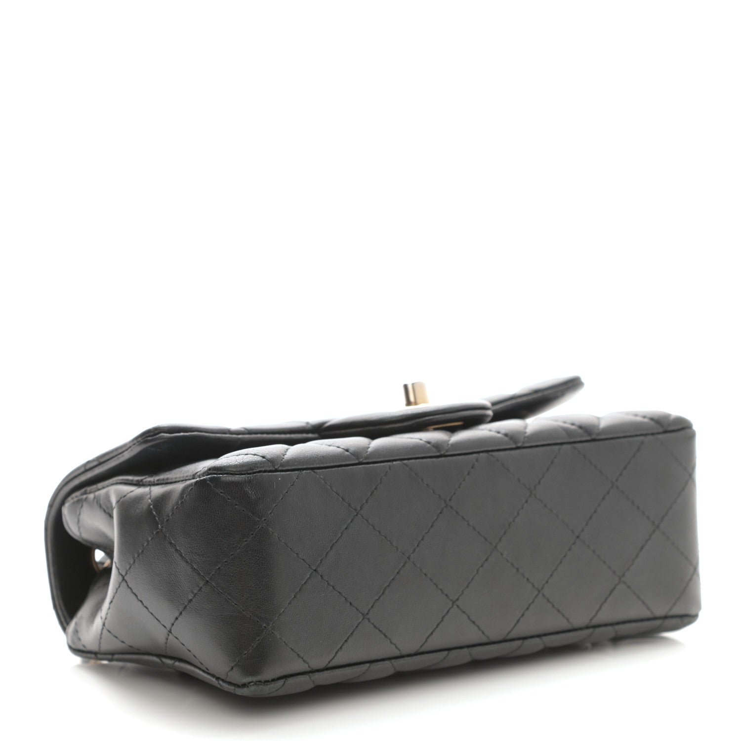 Chanel Lambskin Quilted Mini Rectangular Flap Black 4 of 8