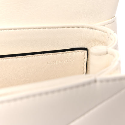 Valentino Garavani Nappa One Stud Chain Clutch Ivory 6 of 12