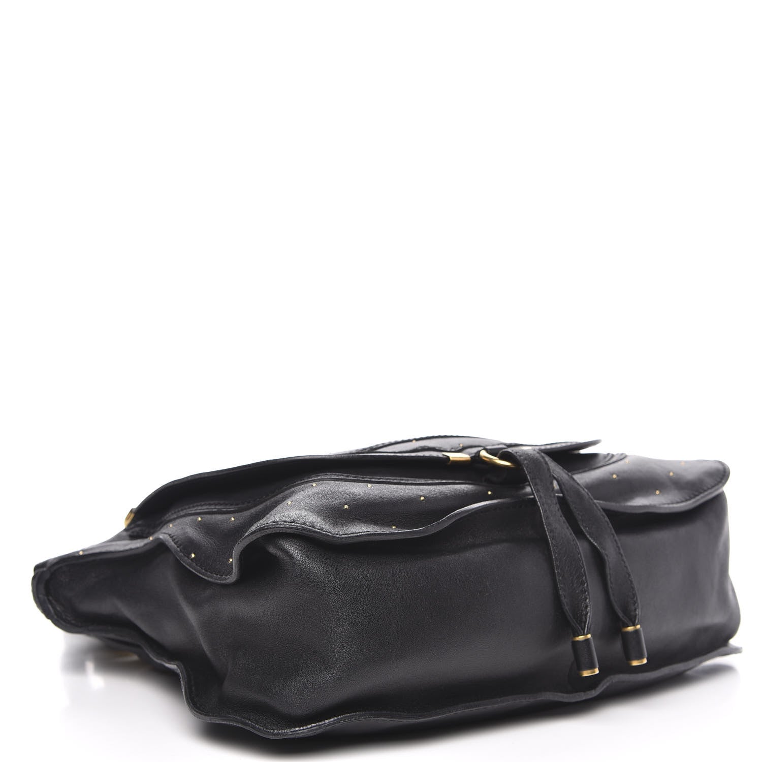 Chloe Calfskin Studded Medium Marcie Satchel Black 4 of 15