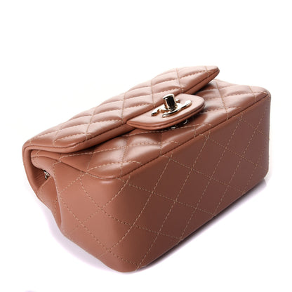Chanel Lambskin Quilted Mini Square Flap Brown 4 of 10