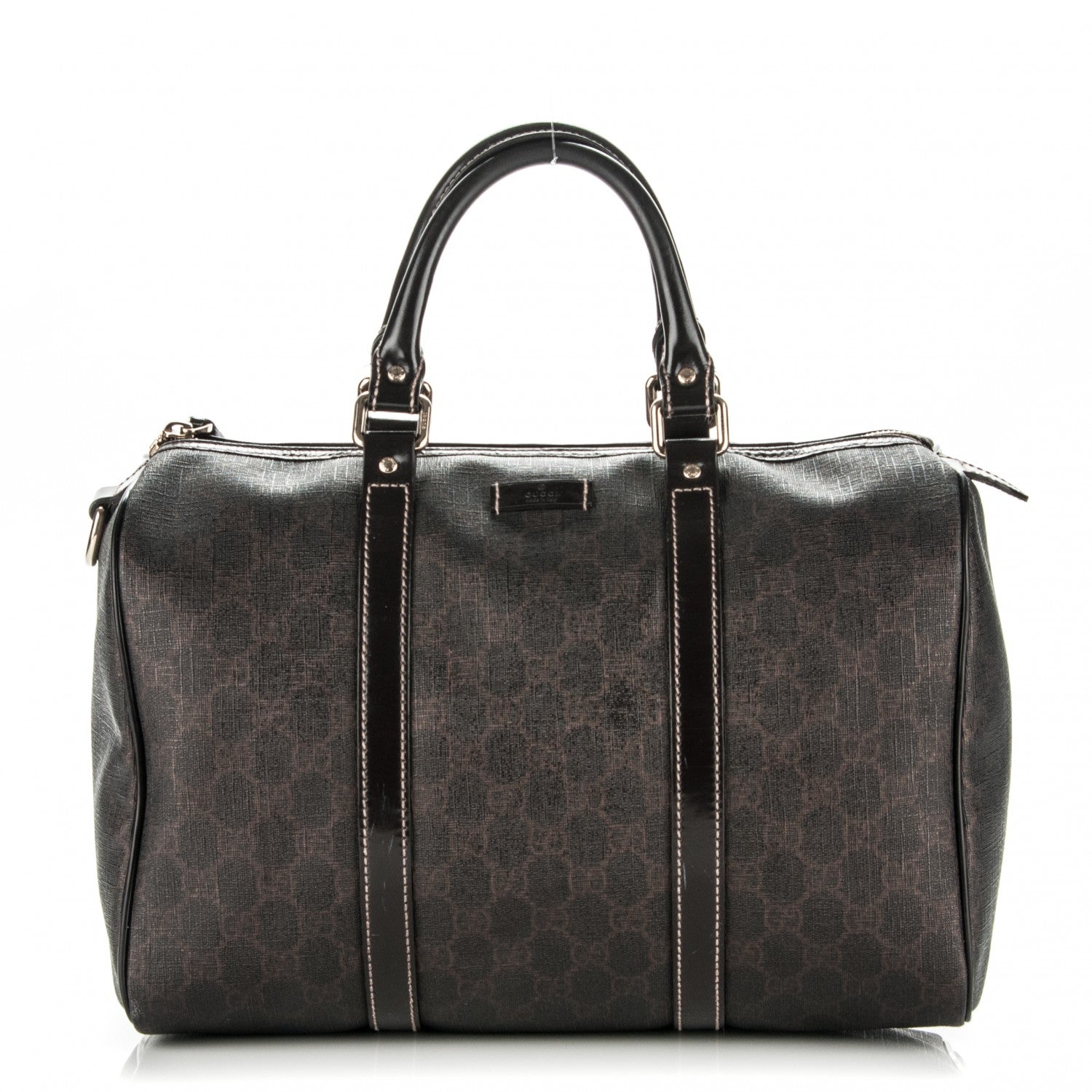 Gucci GG Plus Monogram Medium Joy Boston Dark Brown 1 of 10