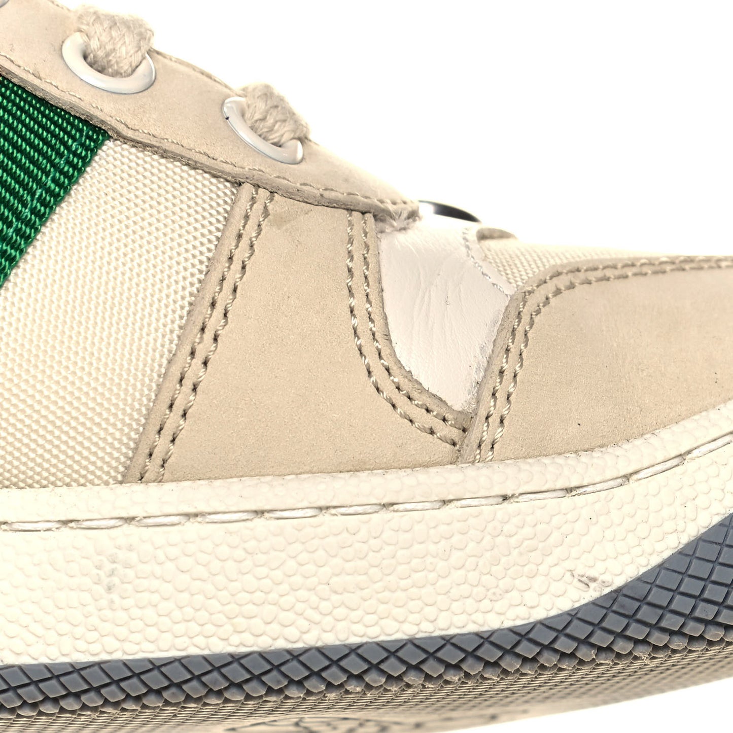 Nylon Nubuck Web Womens Screener Sneakers 37.5 Mystic White Dusty Milk