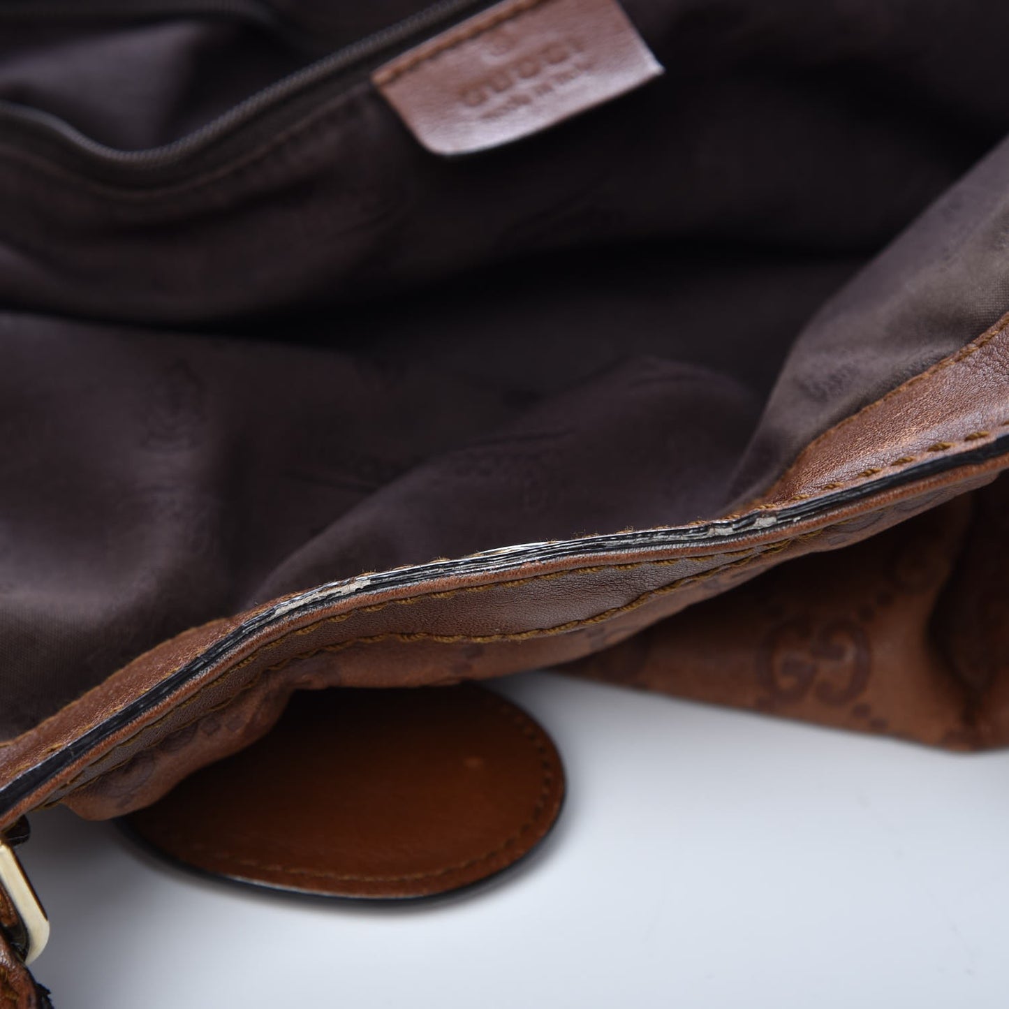 Guccissima Medium Sukey Tote Brown