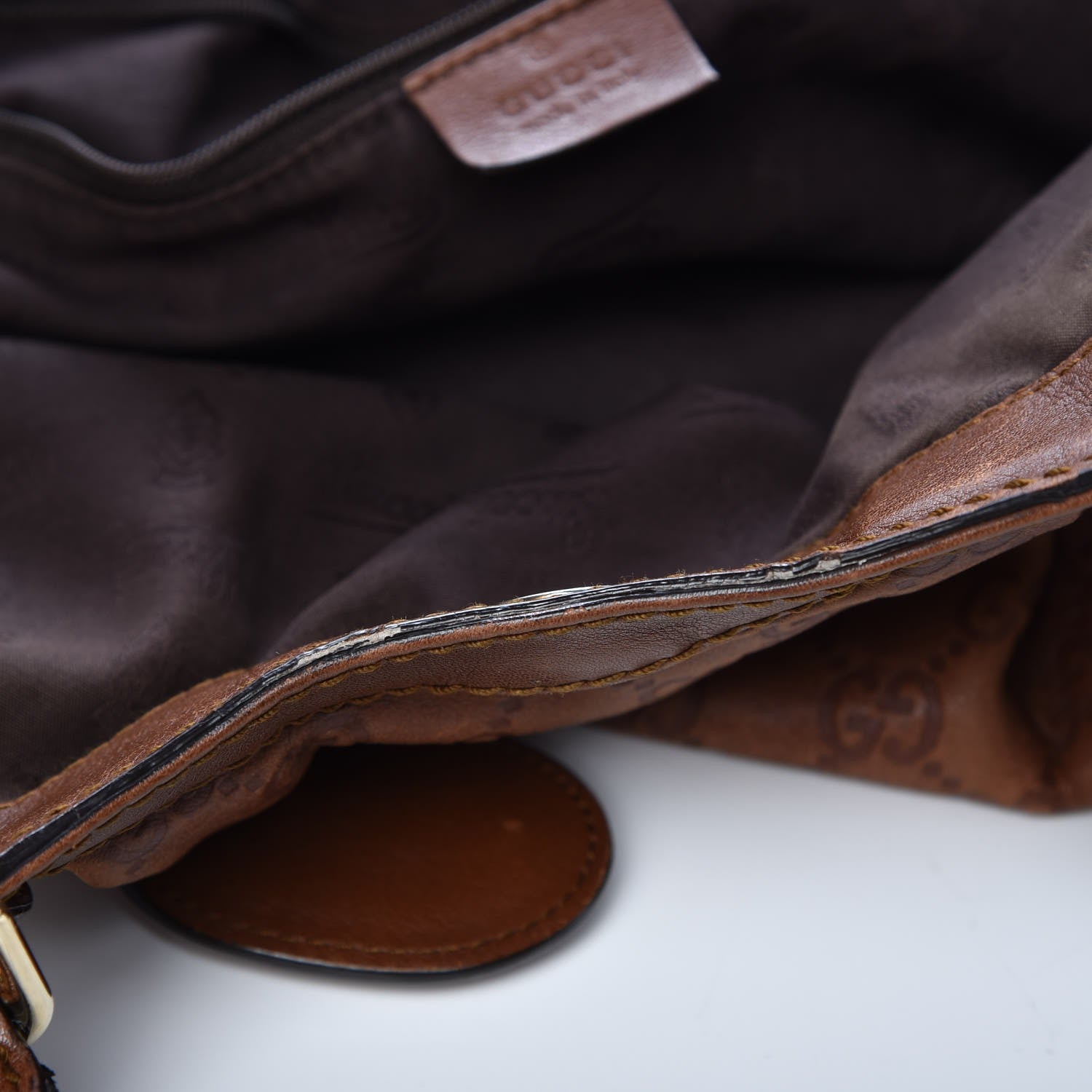 Gucci Guccissima Medium Sukey Tote Brown 8 of 14