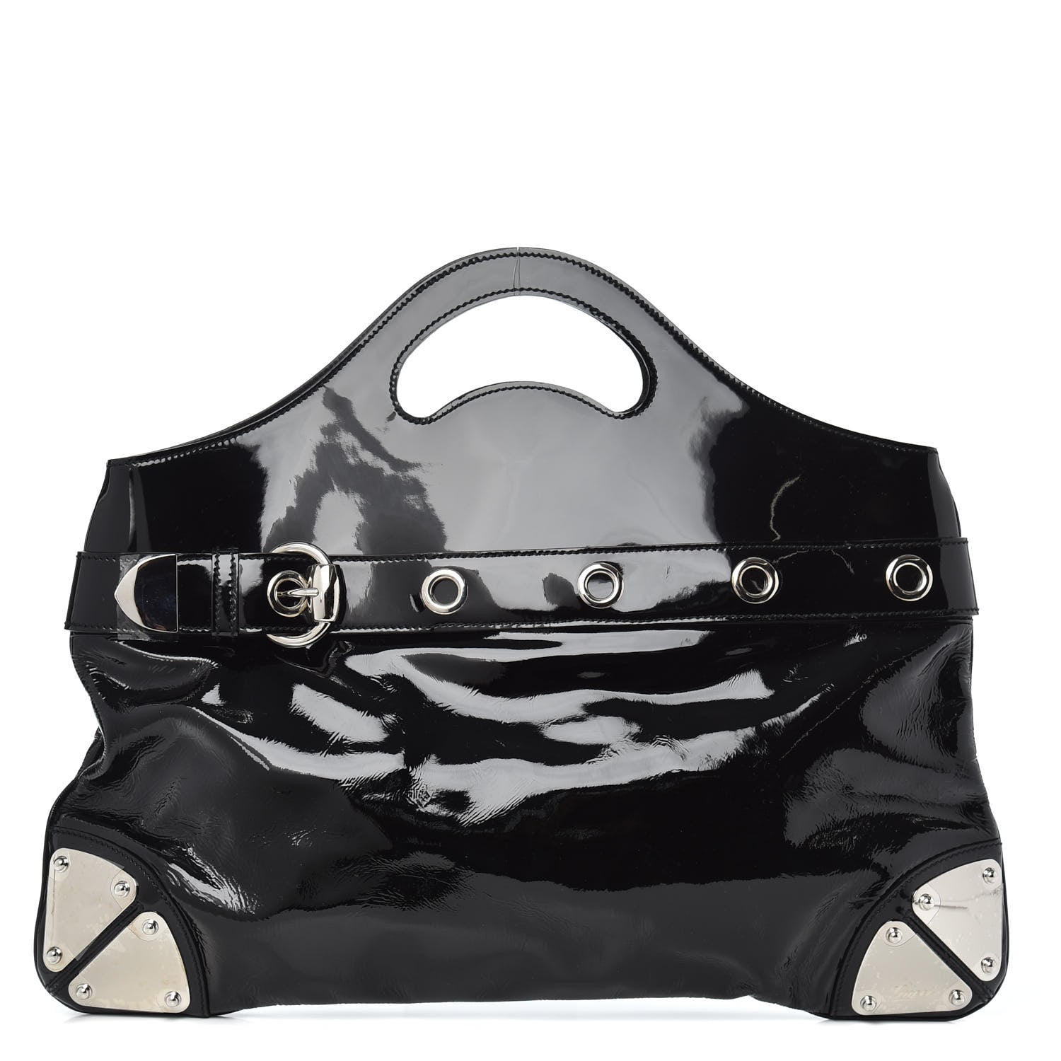 Gucci Patent Romy Medium Tote Black 1 of 9