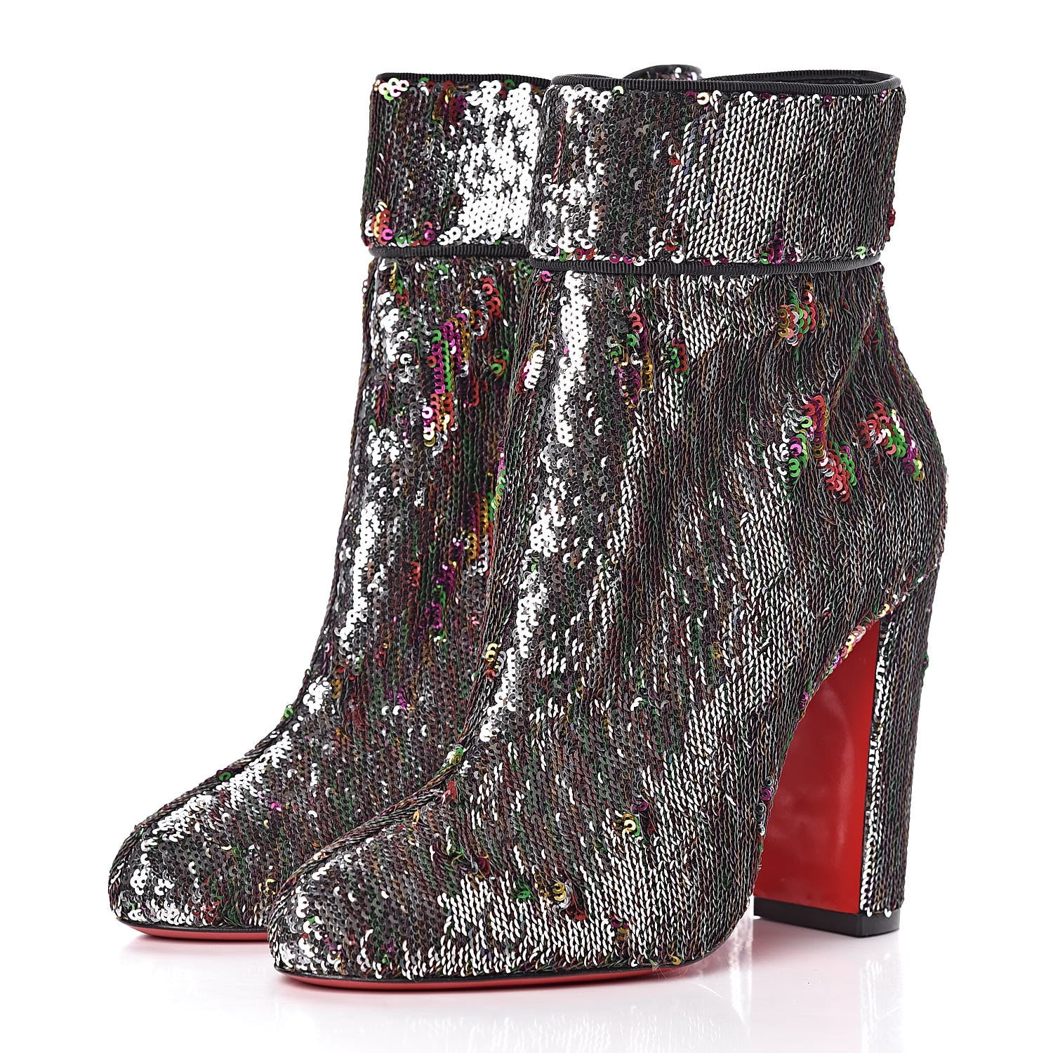 Christian Louboutin Paillettes Moulamax 100 Booties 36 Multicolor 4 of 9