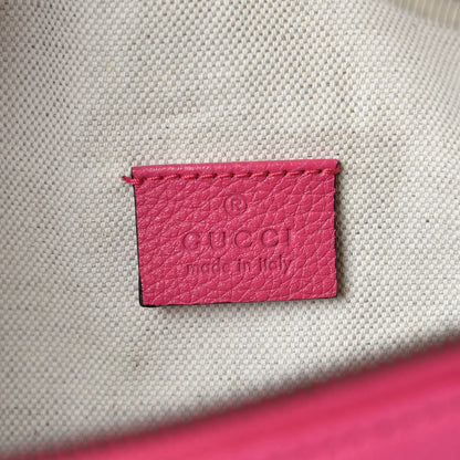 Gucci Grained Calfskin Logo Belt Bag Pink 6 of 7