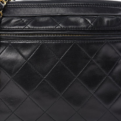 Chanel Lambskin Quilted Camera Case Black 10 of 17