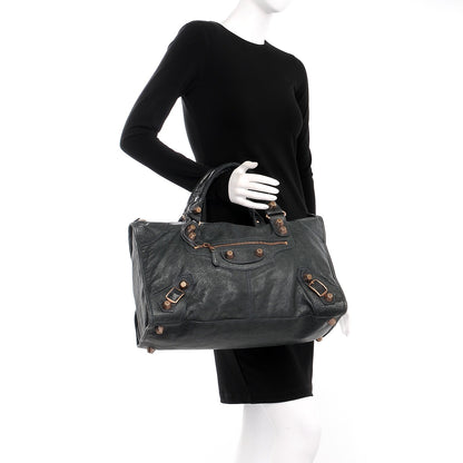 Balenciaga Agneau Giant 21 Rose Gold Hardware Work Anthracite 2 of 7