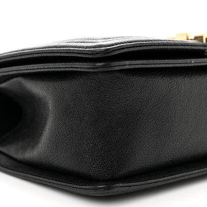 Chanel Caviar Chevron Quilted Medium Boy Flap Black 9 of 11