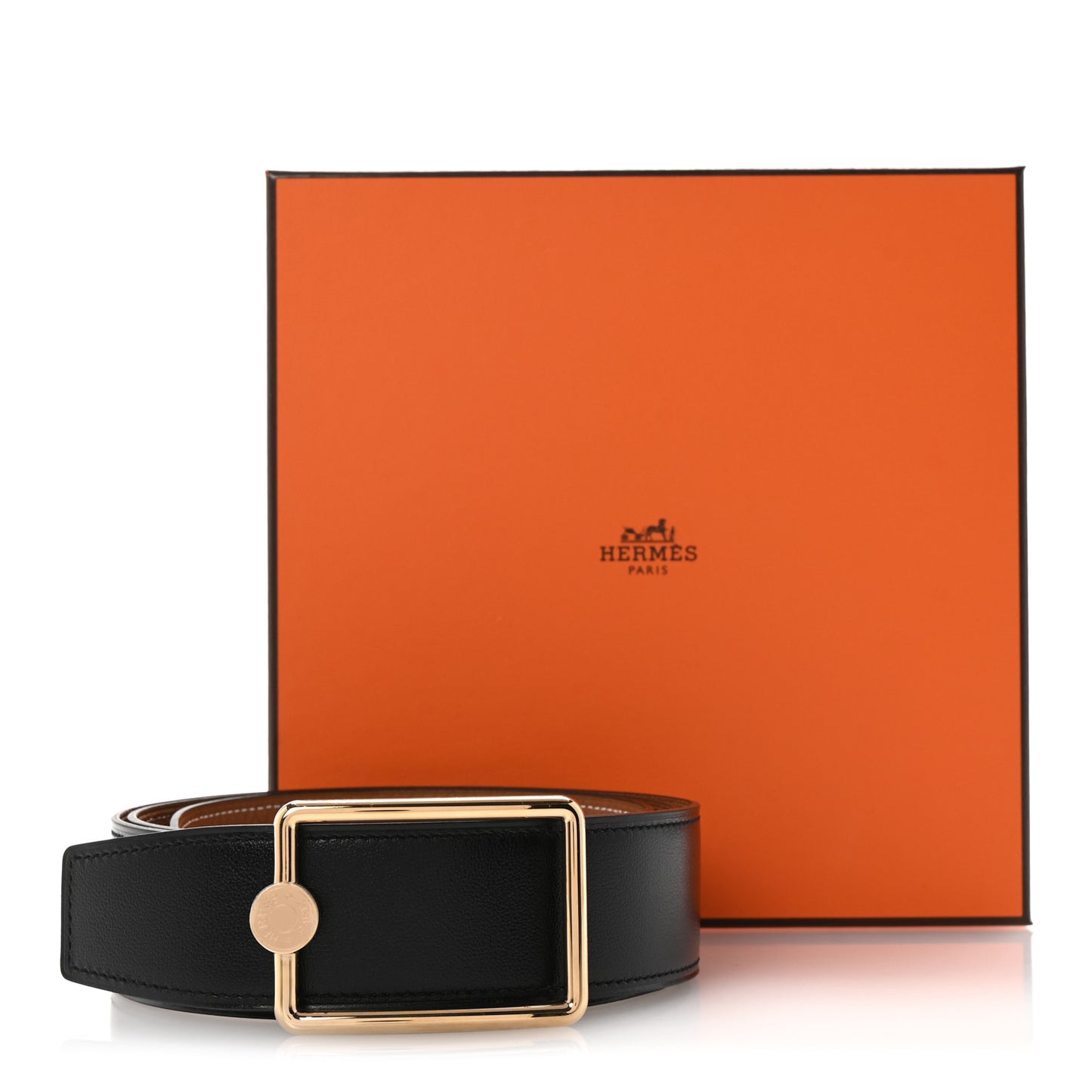 Togo Box 38mm Oscar Reversible Belt 100 40 Gold Black
