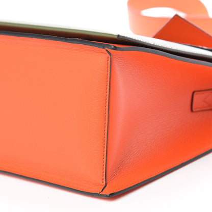 MCM Calfskin Medium Milano Tote Tangerine Tango Winter Mos 7 of 10