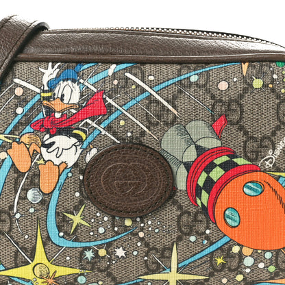 Gucci X DISNEY GG Supreme Monogram Donald Duck Interlocking G Shoulder Bag Beige Multicolor New Acero 8 of 10