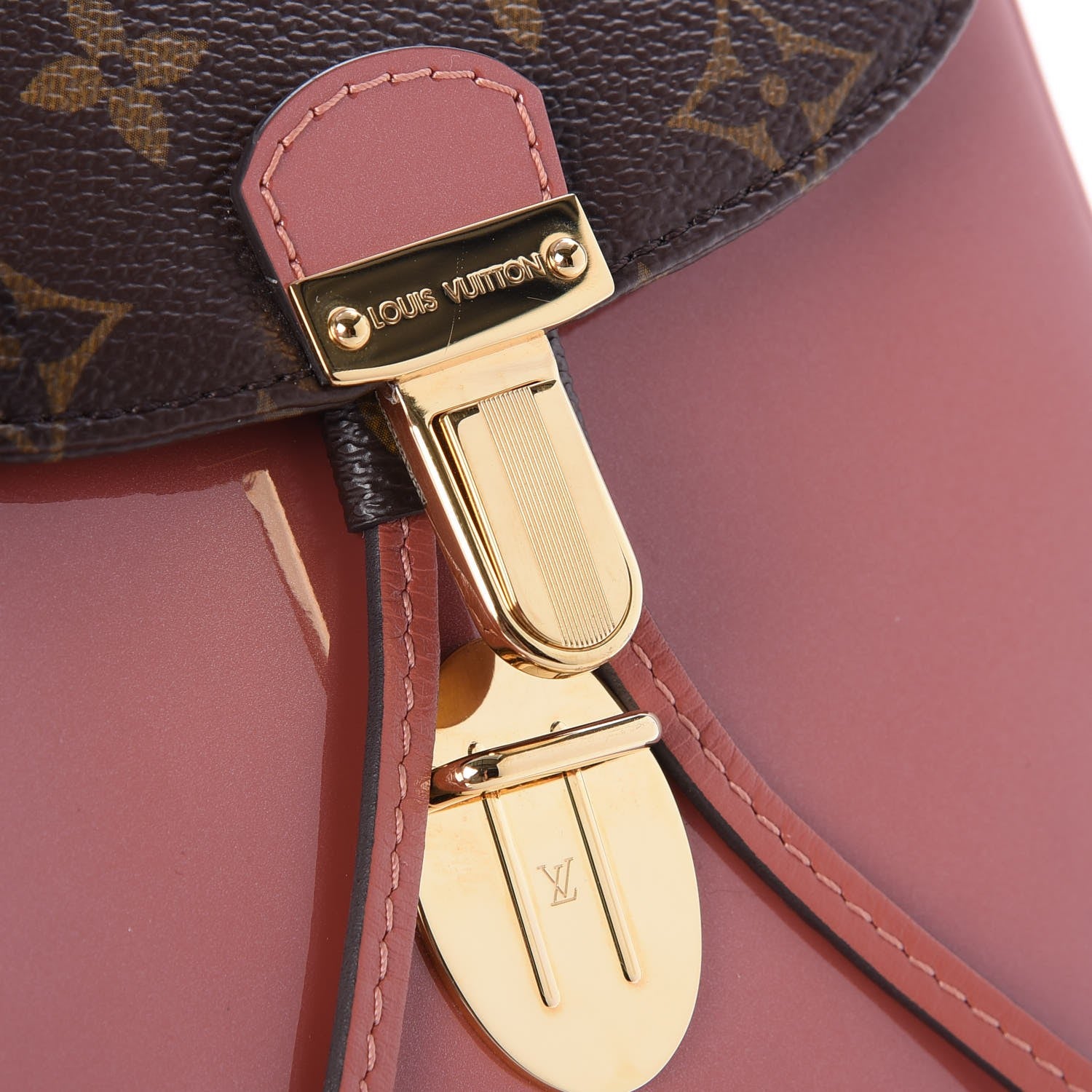 Louis Vuitton Patent Monogram Hot Springs Backpack Vieux Rose 7 of 7