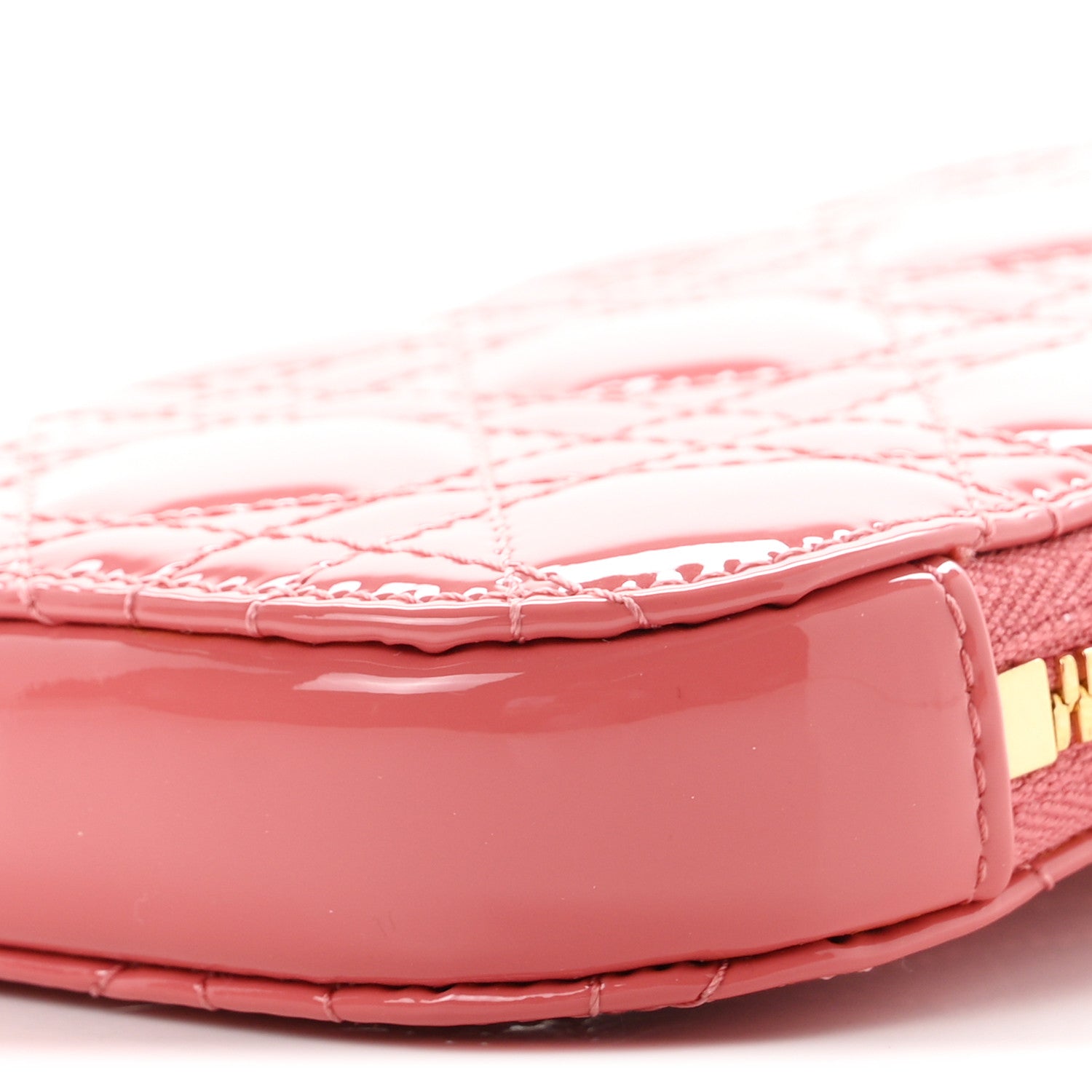 Christian Dior Patent Cannage Lady Dior Phone Holder Pink 9 of 9