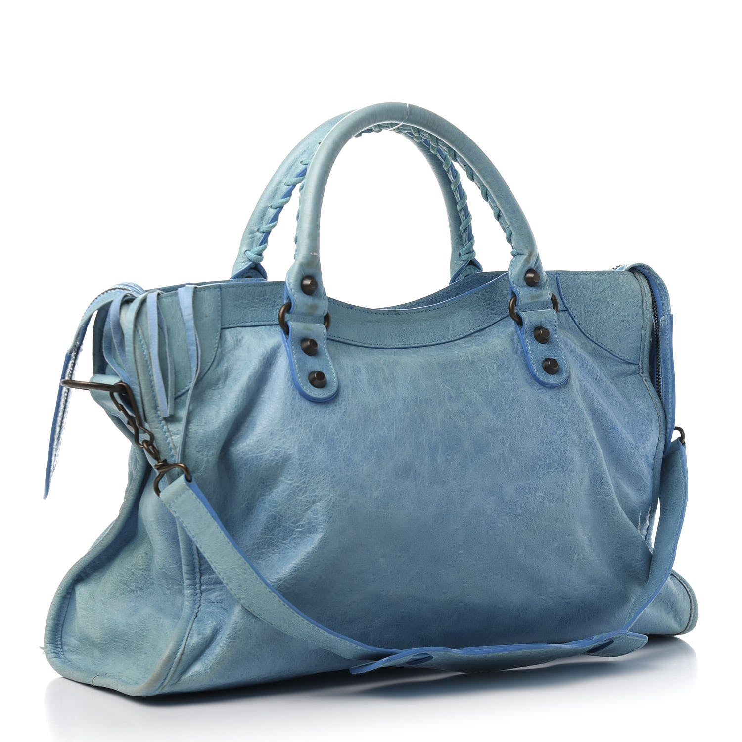 Balenciaga Agneau Classic Hardware City Turquoise 5 of 14