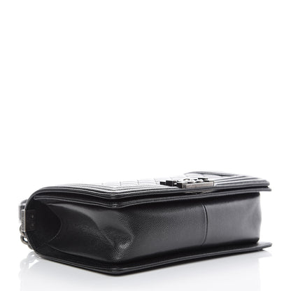 Chanel Caviar Quilted Medium Boy Flap Black 4 of 12