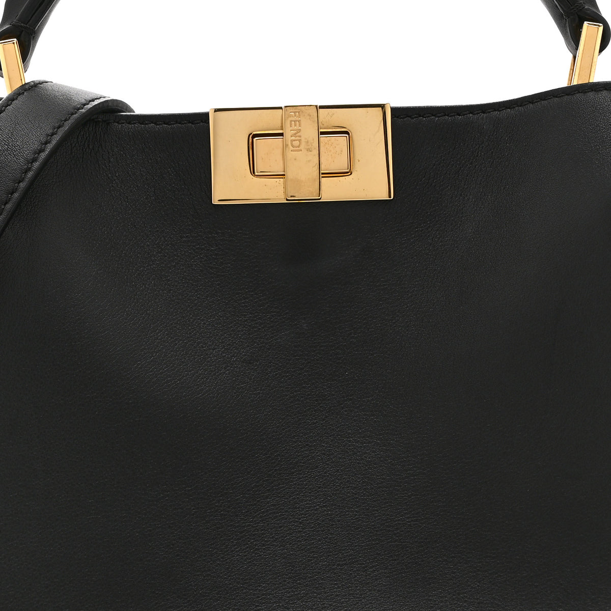 Vitello Tahiti Burro Medium Peekaboo Iconic Essentially Satchel Black Corda