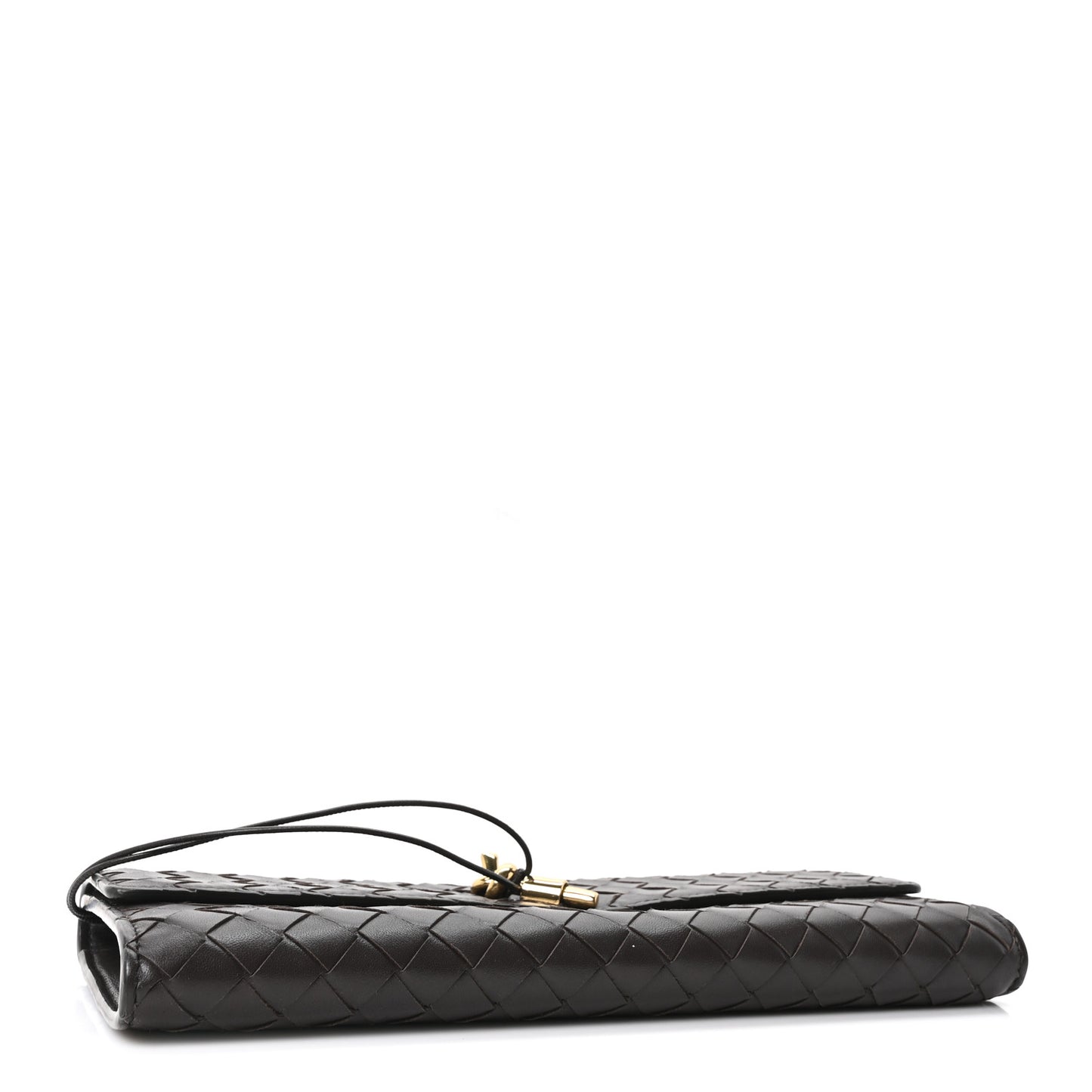 Nappa Intrecciato Long Andiamo Top Handle Clutch Fondant