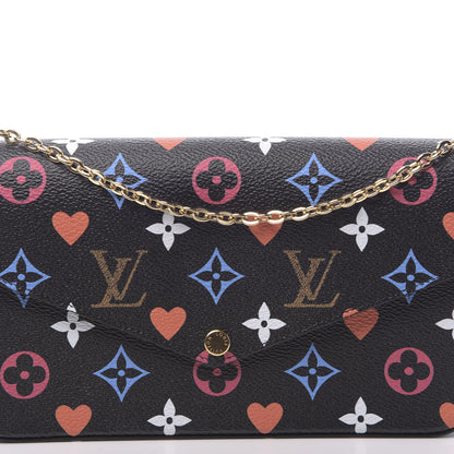 Louis Vuitton Game On Felicie Chain Wallet Black 10 of 10