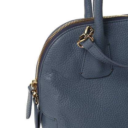 Burberry London Grainy Calfskin Small Greenwood Bowling Bag Storm Grey 10 of 11