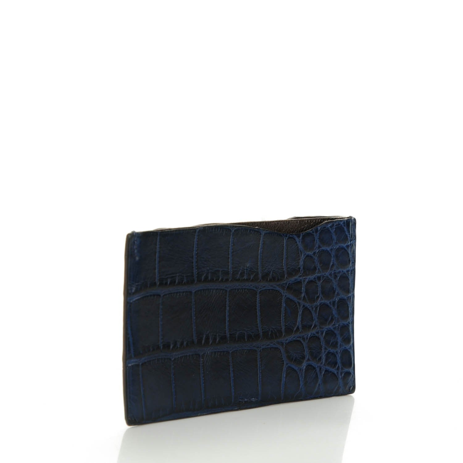 Hermes Matte Alligator Matte Petit H Card Case Bleu De Malte 3 of 6