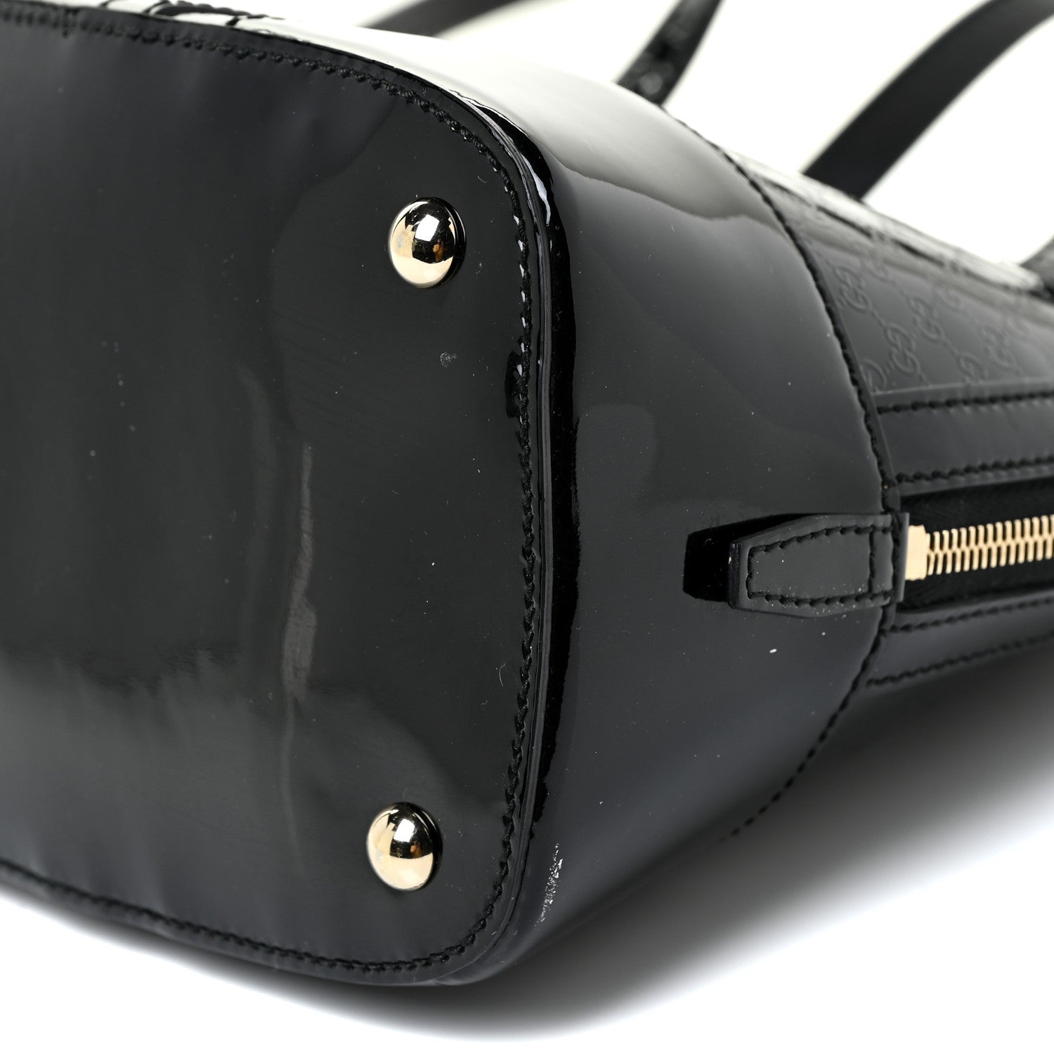 Gucci Patent Microguccissima Small Nice Top Handle Dome Bag Black 9 of 18