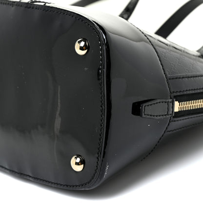 Gucci Patent Microguccissima Small Nice Top Handle Dome Bag Black 9 of 18
