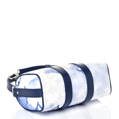 Louis Vuitton Monogram Watercolor Keepall XS Blue 4 of 9