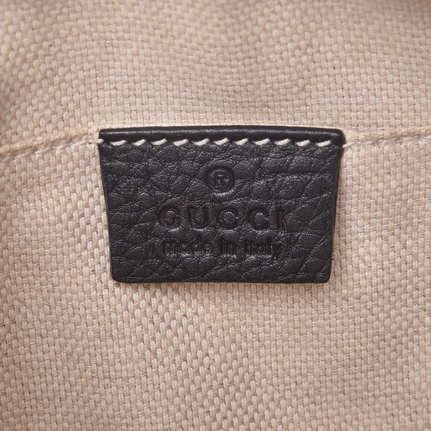 Pebbled Calfskin Small Soho Disco Bag Black