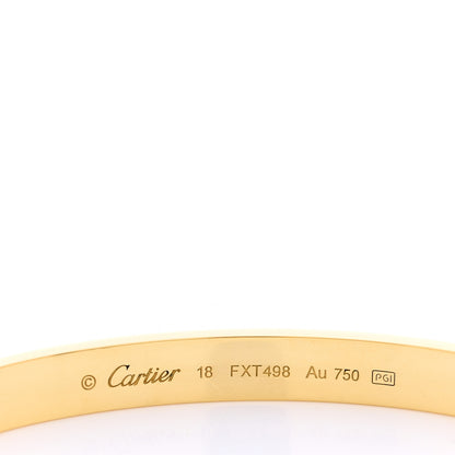 Cartier 18K Yellow Gold LOVE Bracelet 18 4 of 5