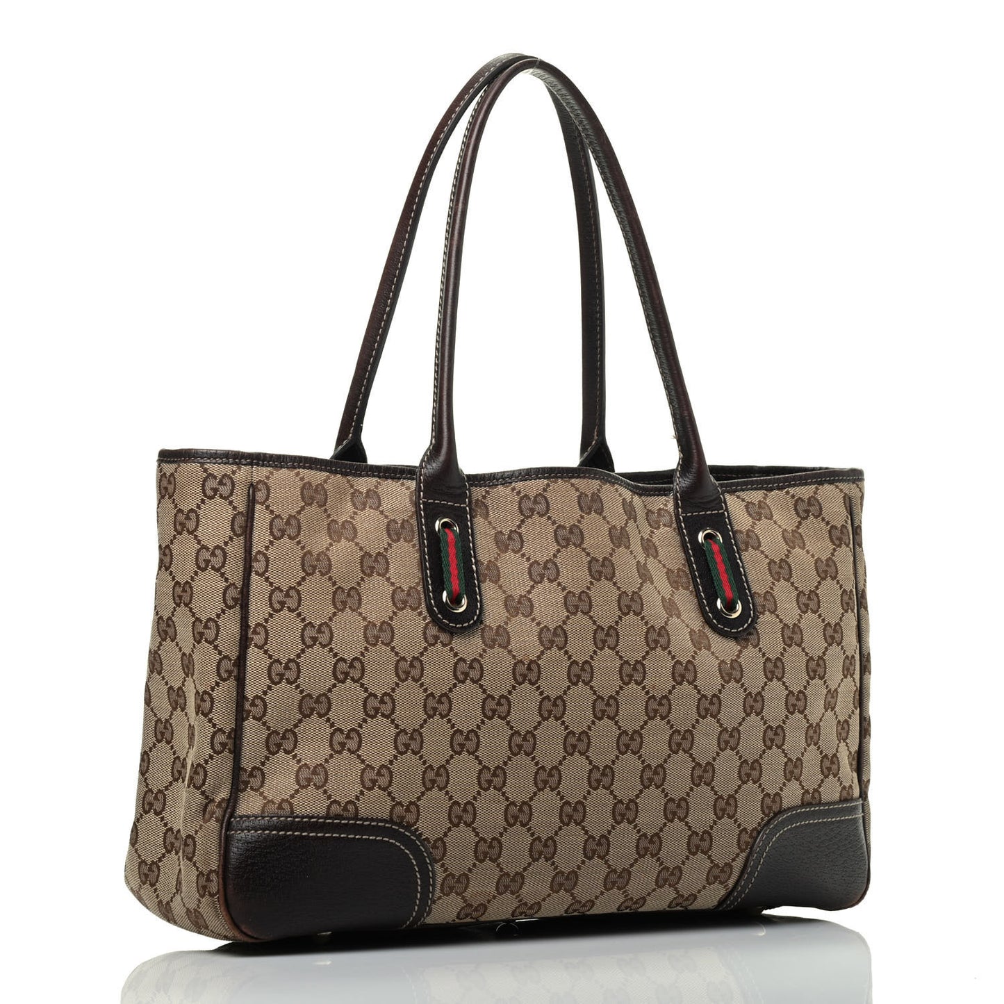 Monogram Medium Princy Tote Dark Brown