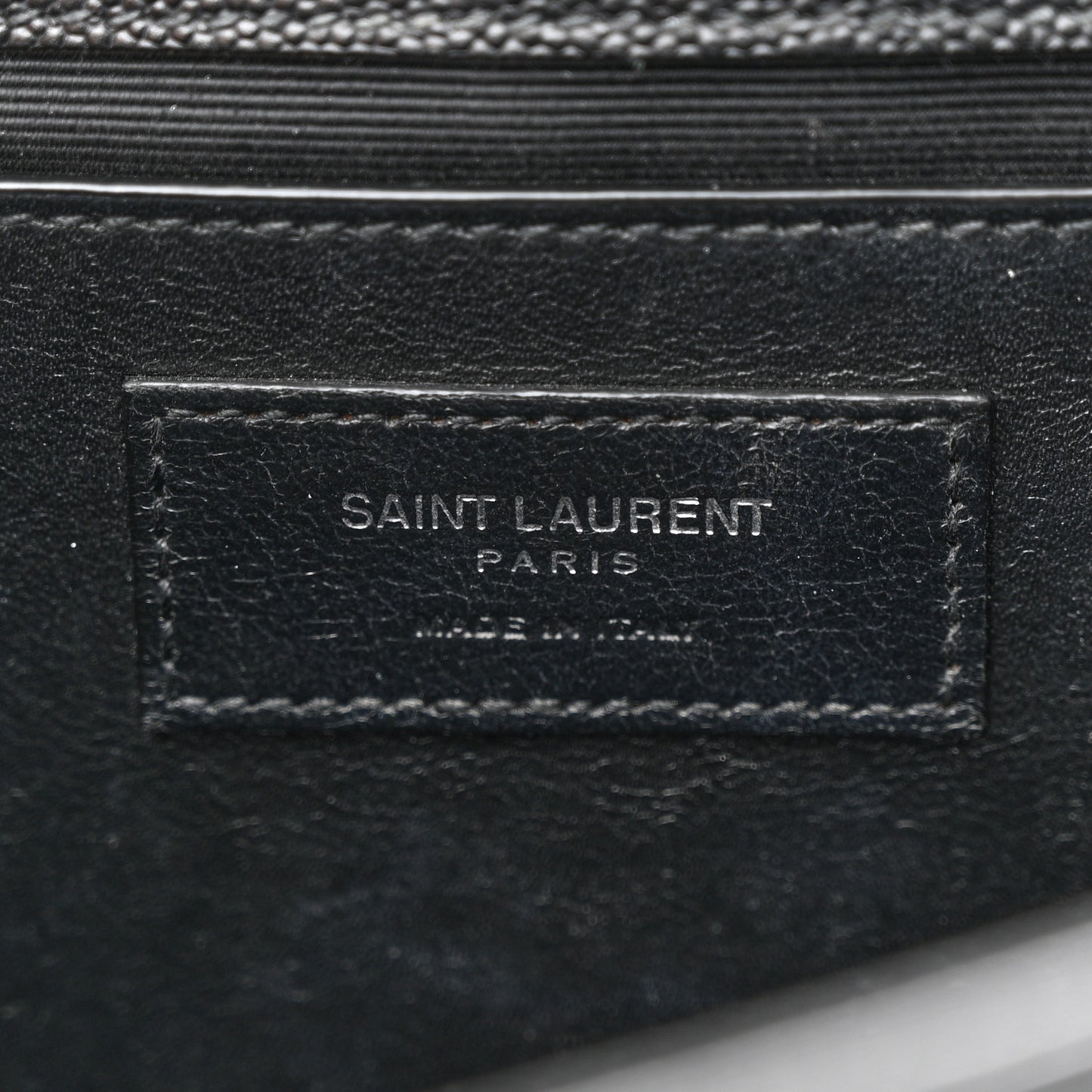 Grain De Poudre Medium Classic Monogram Kate Satchel Black