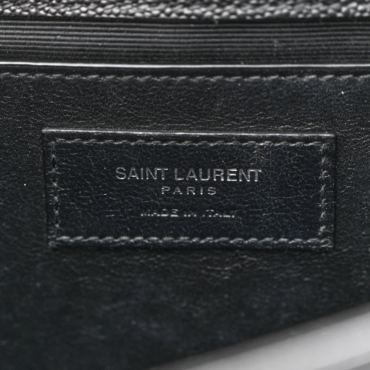 Saint Laurent Grain De Poudre Medium Classic Monogram Kate Satchel Black 6 of 15