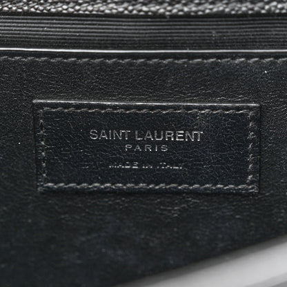 Saint Laurent Grain De Poudre Medium Classic Monogram Kate Satchel Black 6 of 15