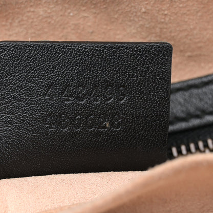 Gucci Calfskin Matelasse Medium GG Marmont Chain Shoulder Bag Black 7 of 16