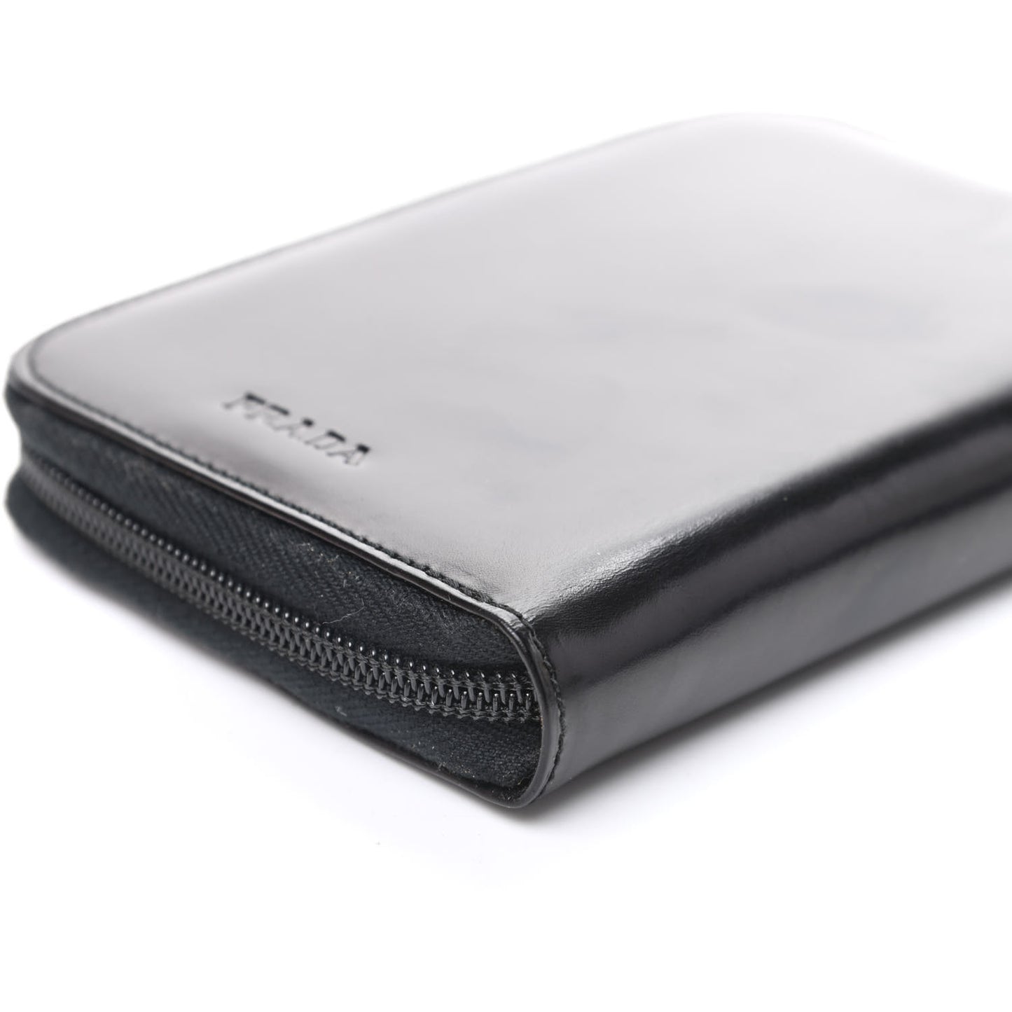 Spazzolato Zip Around Agenda Holder Black